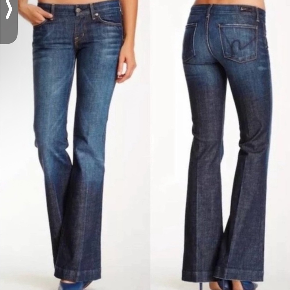 Citizens of Humanity Fray #003 low waist full leg denim